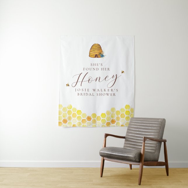 Bee Bridal Shower Tapestry (In Situ)