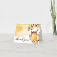 Bee Bridal Shower Thank You Card