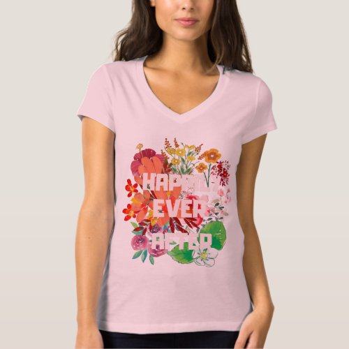 Bee Bridal shower yellow florals party T_Shirt