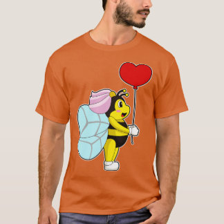 Bee Bride Balloon Wedding T-Shirt