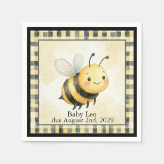 Bee Bug Boy Baby Shower Napkins