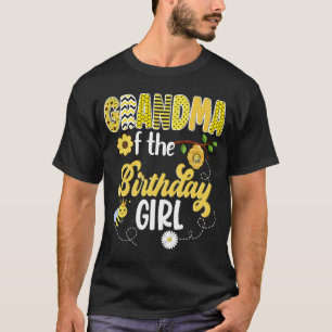 Bee Bumblebee Girl Birthday Hive Sweet 1st Party M T-Shirt