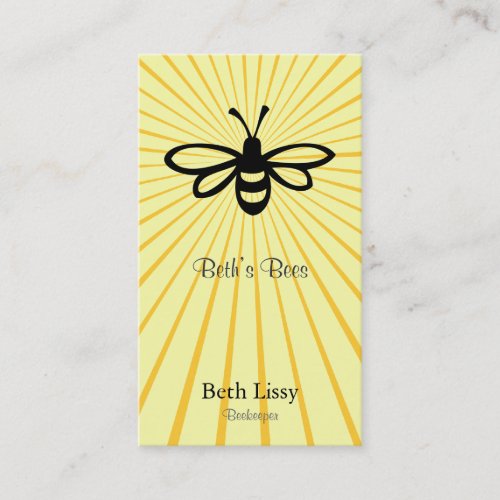 Bee Burst Business Cards