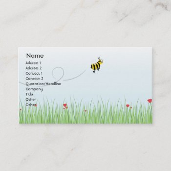 Bee - Business Business Card by ZazzleProfileCards at Zazzle