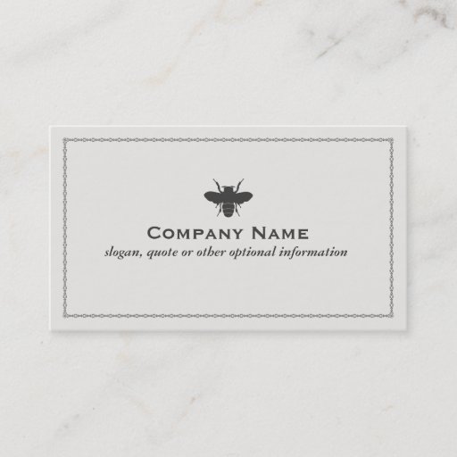 Customizable Bee Business Card