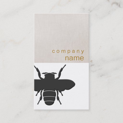 Customizable Bee Business Card