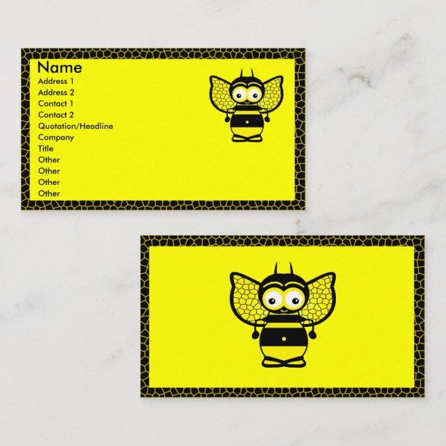 Bee Business Cards (Front/Back)