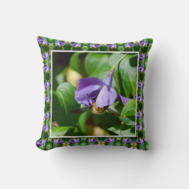 Bee Busy Throw Pillow (Front)