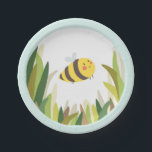 Bee Buzz Bug Insect Paper Plate Outdoor Party<br><div class="desc">♥ Give the perfect finish to your table decor with these beautiful napkins. All details are HAND-DRAWN so you can be sure this design is one-of-a-kind. Bee Buzz Bug Insect Paper Plate Outdoor Party theme.</div>