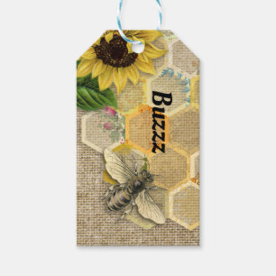 Bee Buzz Honeycomb Thank You Gift Tag