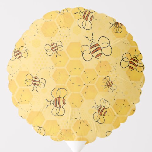 Bee Buzzing Honey Bees Bumblebee Art Balloon