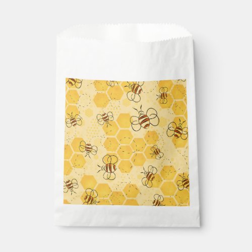 Bee Buzzing Honey Bees Bumblebee Art Favor Bag