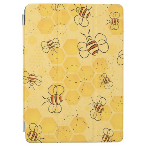 Bee Buzzing Honey Bees Bumblebee Art iPad Air Cover