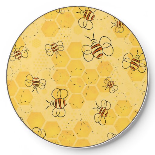 Bee Buzzing Honey Bees Bumblebee Art Wireless Charger
