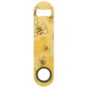 Bee Buzzing Honey Bees Cute Bar Key
