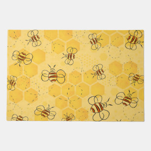 Bee Buzzing Honey Bees Cute  Doormat