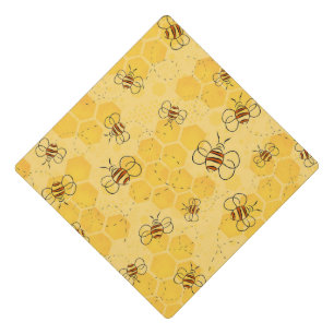 Bee Buzzing Honey Bees Cute Graduation Cap Topper
