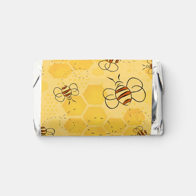 Bee Buzzing Honey Bees Cute  Hershey's Miniatures (Front)