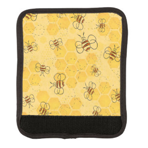 Bee Buzzing Honey Bees Cute  Luggage Handle Wrap