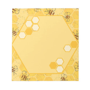 Bee Buzzing Honey Bees Cute Notepad
