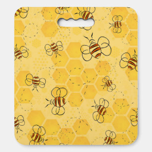 Bee Buzzing Honey Bees Cute Seat Cushion