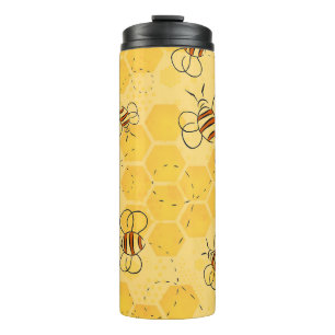 Bee Buzzing Honey Bees Cute Thermal Tumbler