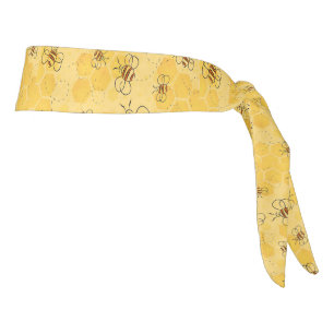 Bee Buzzing Honey Bees Cute Tie Headband