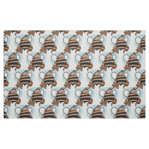 Bee cartoon fabric