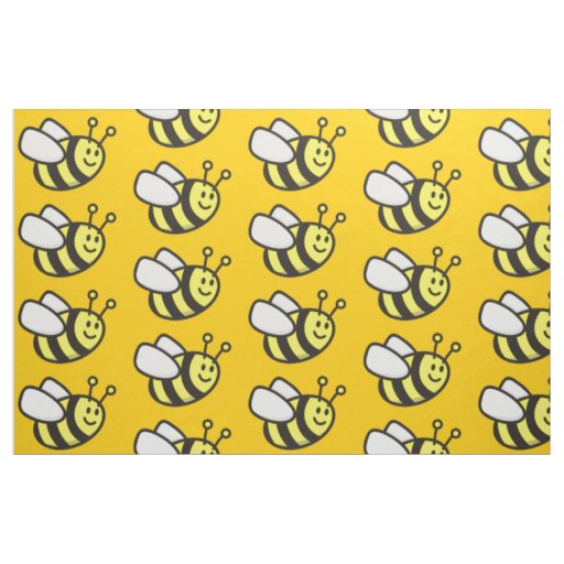 Bee cartoon fabric