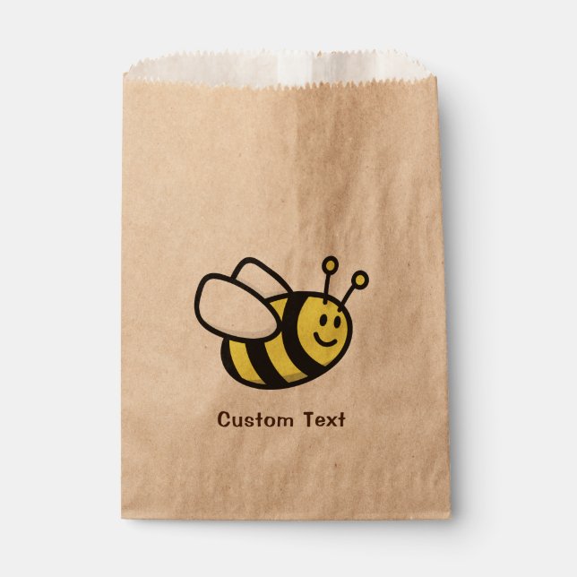 Bee Cartoon Favor Bag (Front)