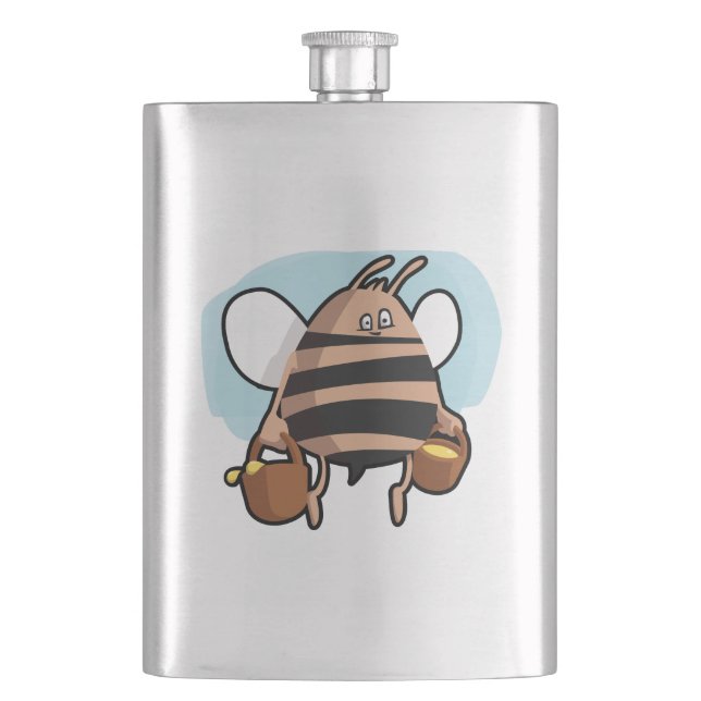 Bee cartoon flask (Front)