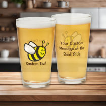 Bee Cartoon Glass