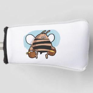 Bee cartoon golf head cover