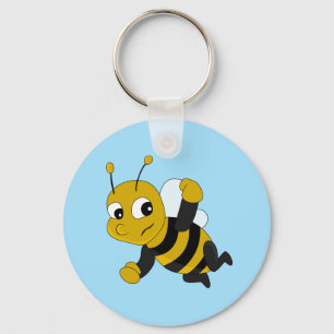 Bee cartoon keychain