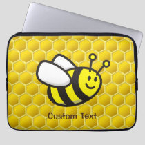 Bee Cartoon Laptop Sleeve