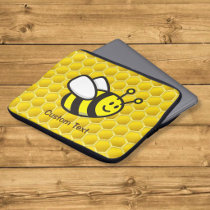 Bee Cartoon Laptop Sleeve