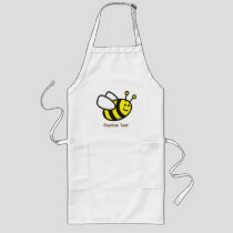 Bee cartoon long apron