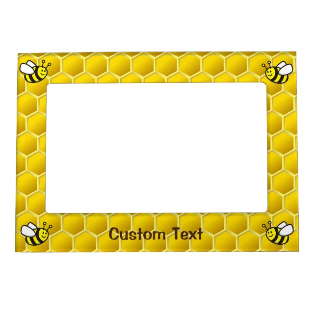 Bee Cartoon Magnetic Frame (Front)