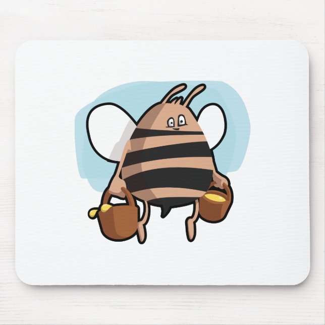Bee cartoon mouse pad (Front)