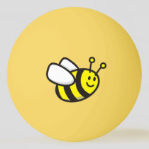 Bee cartoon ping pong ball