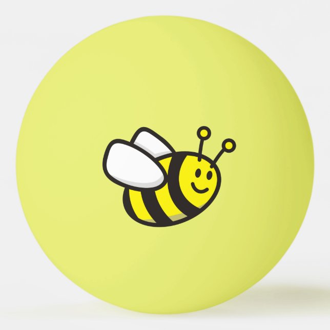 Bee cartoon ping pong ball (Front)