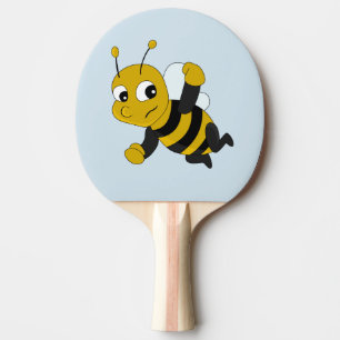 Bee cartoon ping pong paddle