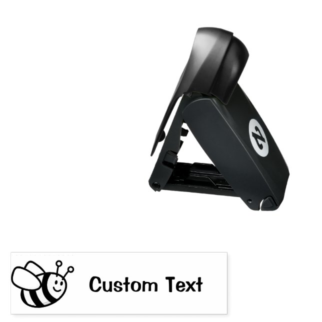 Bee Cartoon Pocket Stamp (Open with Design)
