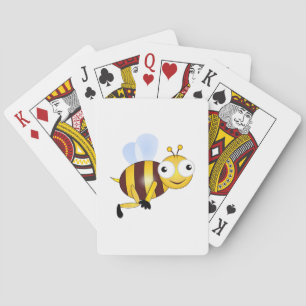 Bee cartoon poker cards