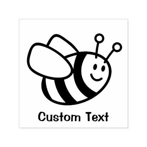 Bee Cartoon Self_inking Stamp