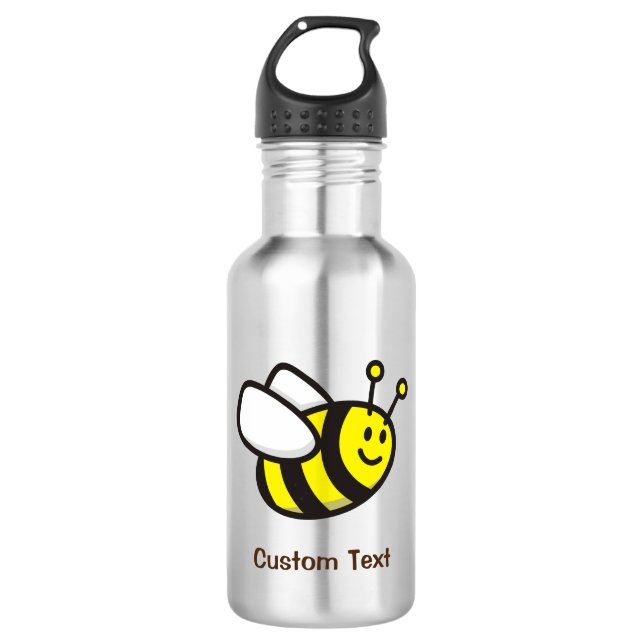 Bee Cartoon Stainless Steel Water Bottle (Front)