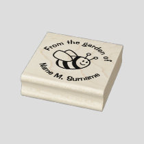 Bee Cartoon Stamp