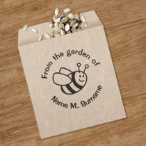 Bee Cartoon Stamp
