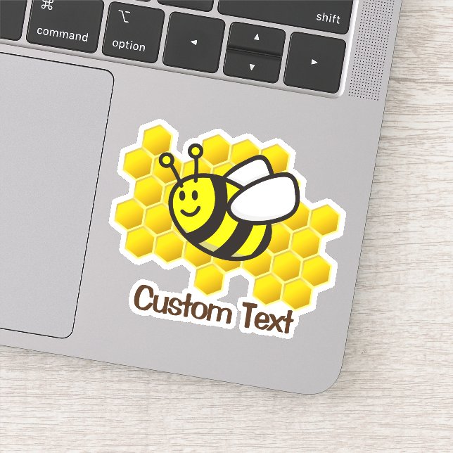 Bee Cartoon Sticker (Detail)