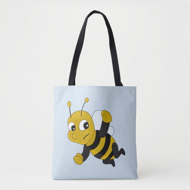 Bee cartoon tote bag (Front)